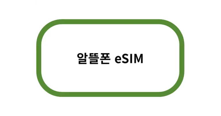 알뜰폰 eSIM