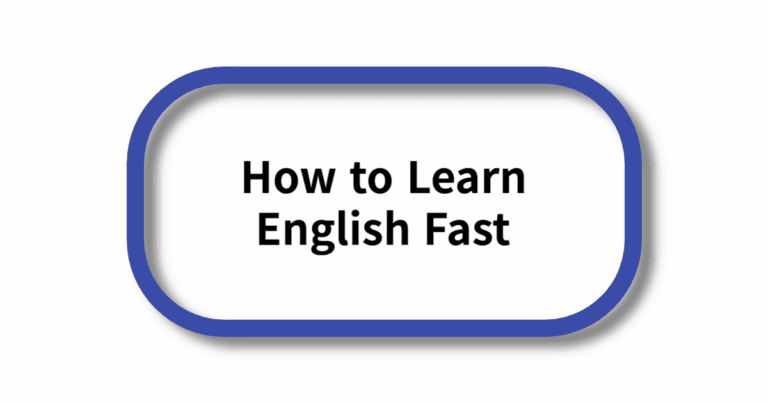 learn English fast