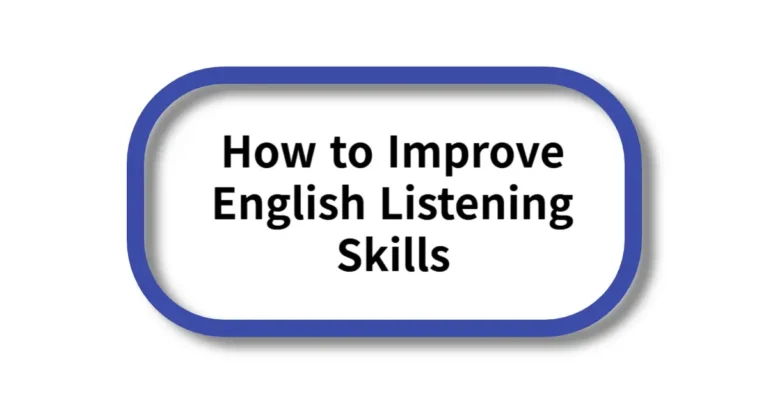 improve English listening skills