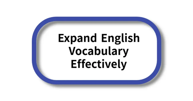 expand english vocabulary
